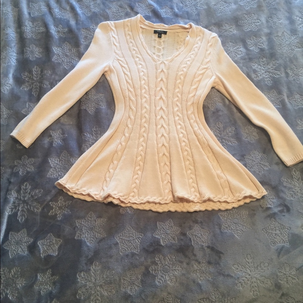 Elegant Cupio Flared Knit Sweater